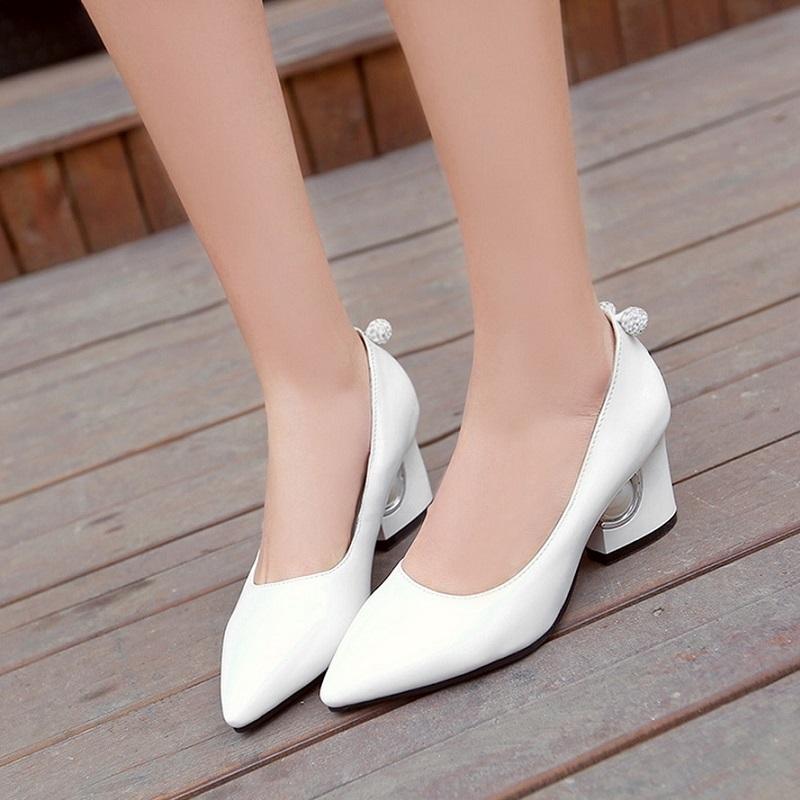 Hot Crystal Pearl High Heel Pumps Sandals Shoes