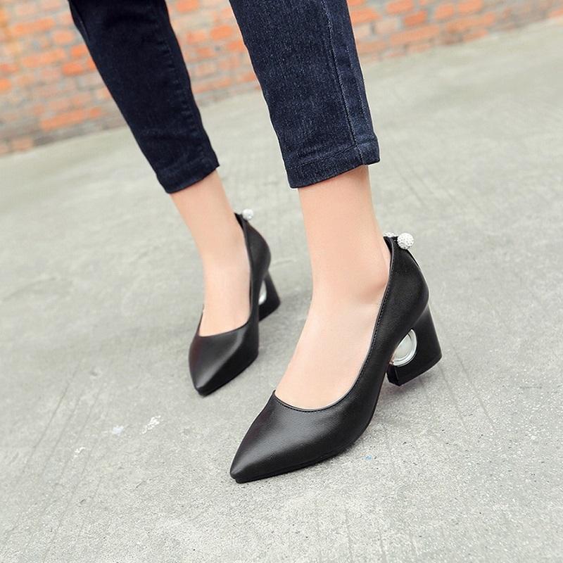 Hot Crystal Pearl High Heel Pumps Sandals Shoes