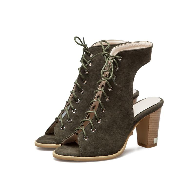 New Gladiator Cross Tied High Heels Back Strap Sandals Shoes